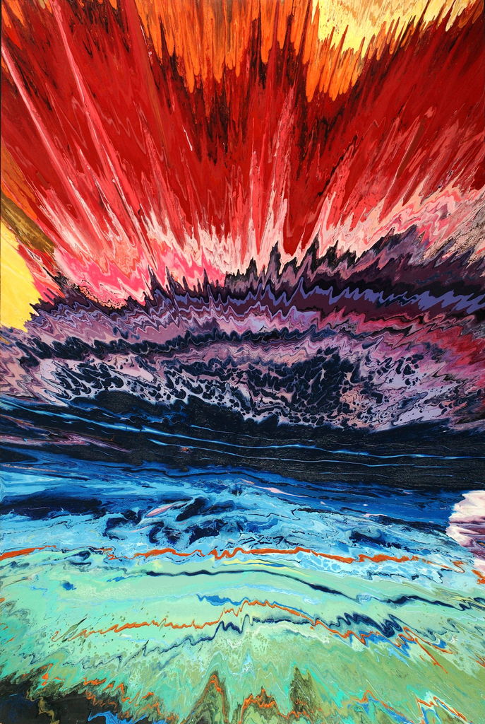 Acrylic and Lacquer on Board, 4ft x 6ft - 2004